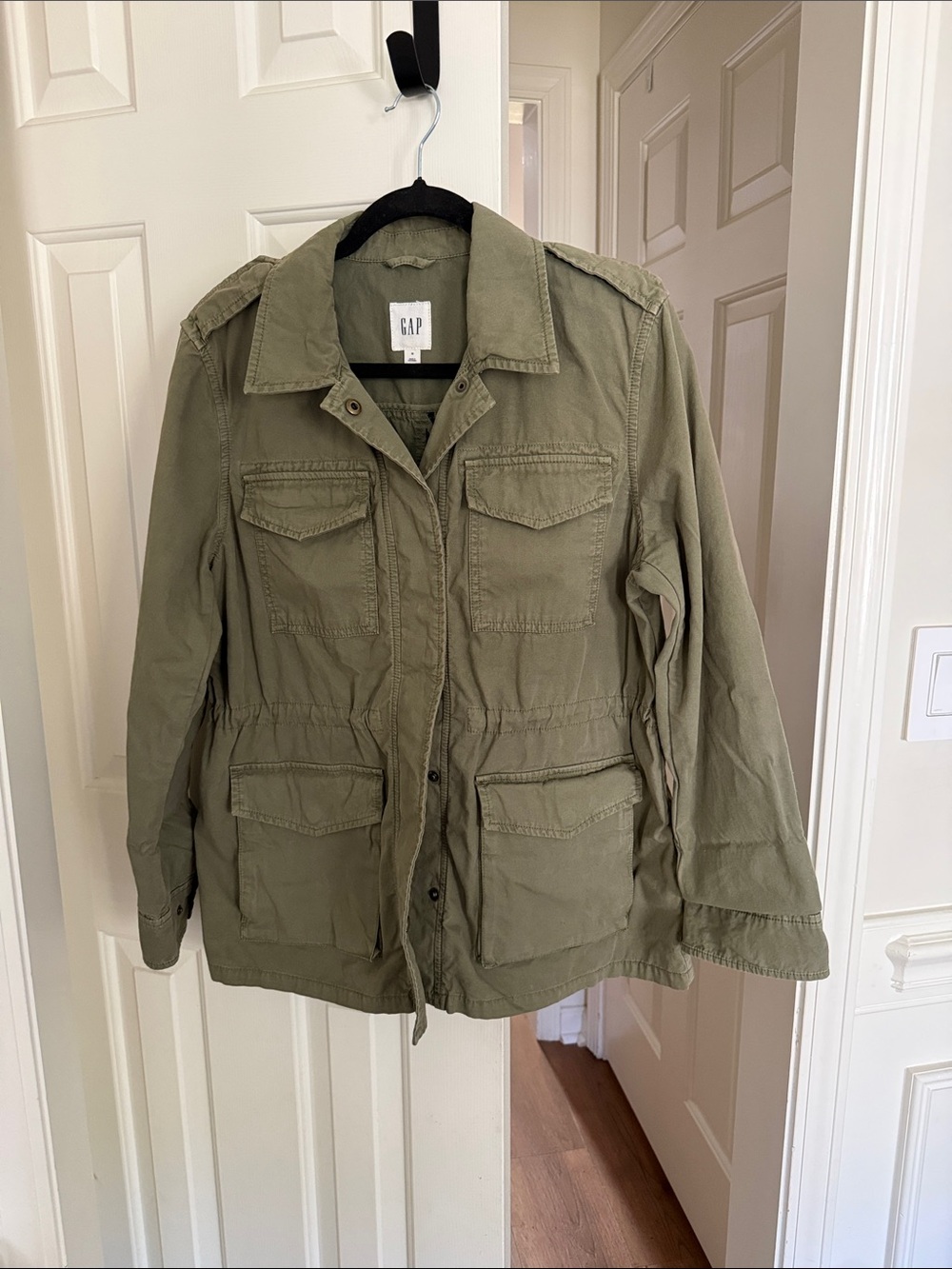 GAP Olive Green Utility Jacket with Front Pockets